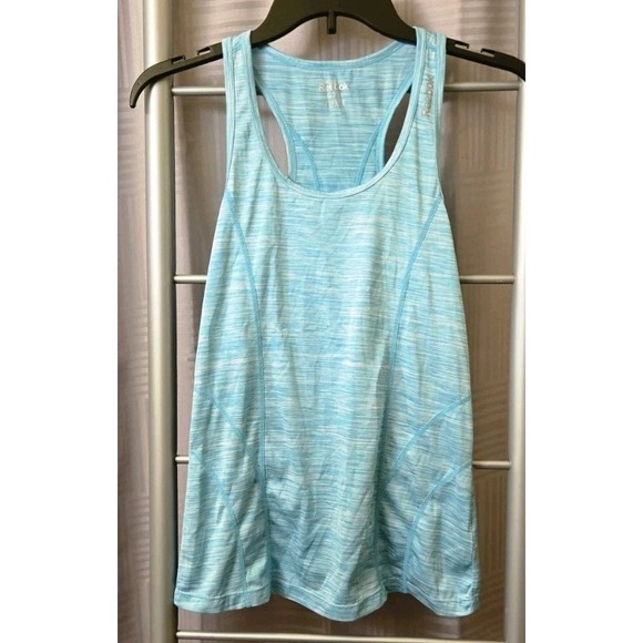 Reebok Teal Athletic Tank Top Racerback Workout Gym Size XS Athleisure - Picture 1 of 6
